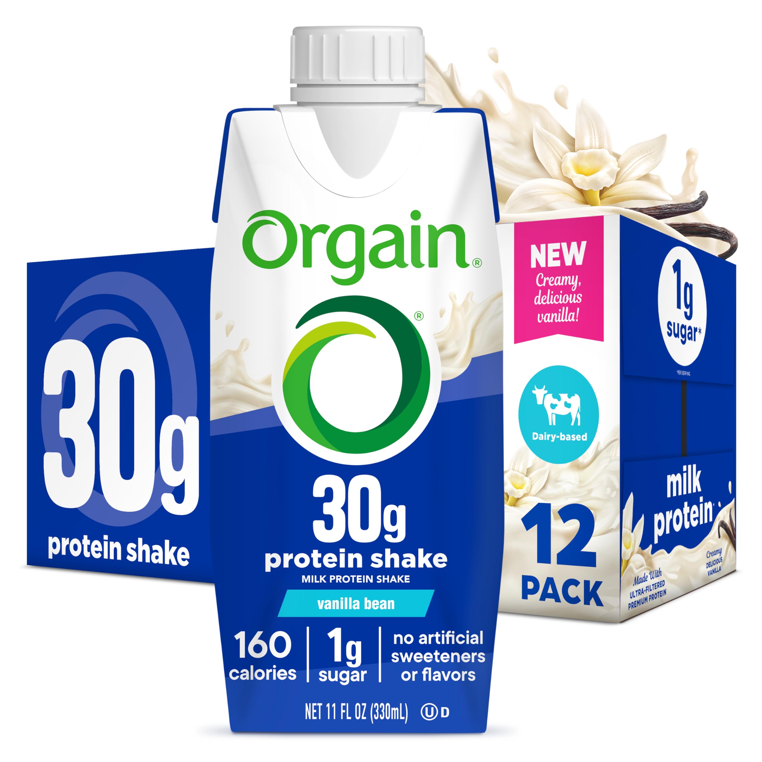 High Protein Shake, Chocolate Fudge, 38g Protein, 14 fl oz Bottles, 24 Pack