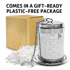 Loose Leaf Tea Gift Set with Infuser, Jasmine Green & Pine Needle Tea, 8oz