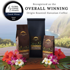 100% Kona Whole Bean Coffee, Medium Dark Roast, 5lb (80oz)