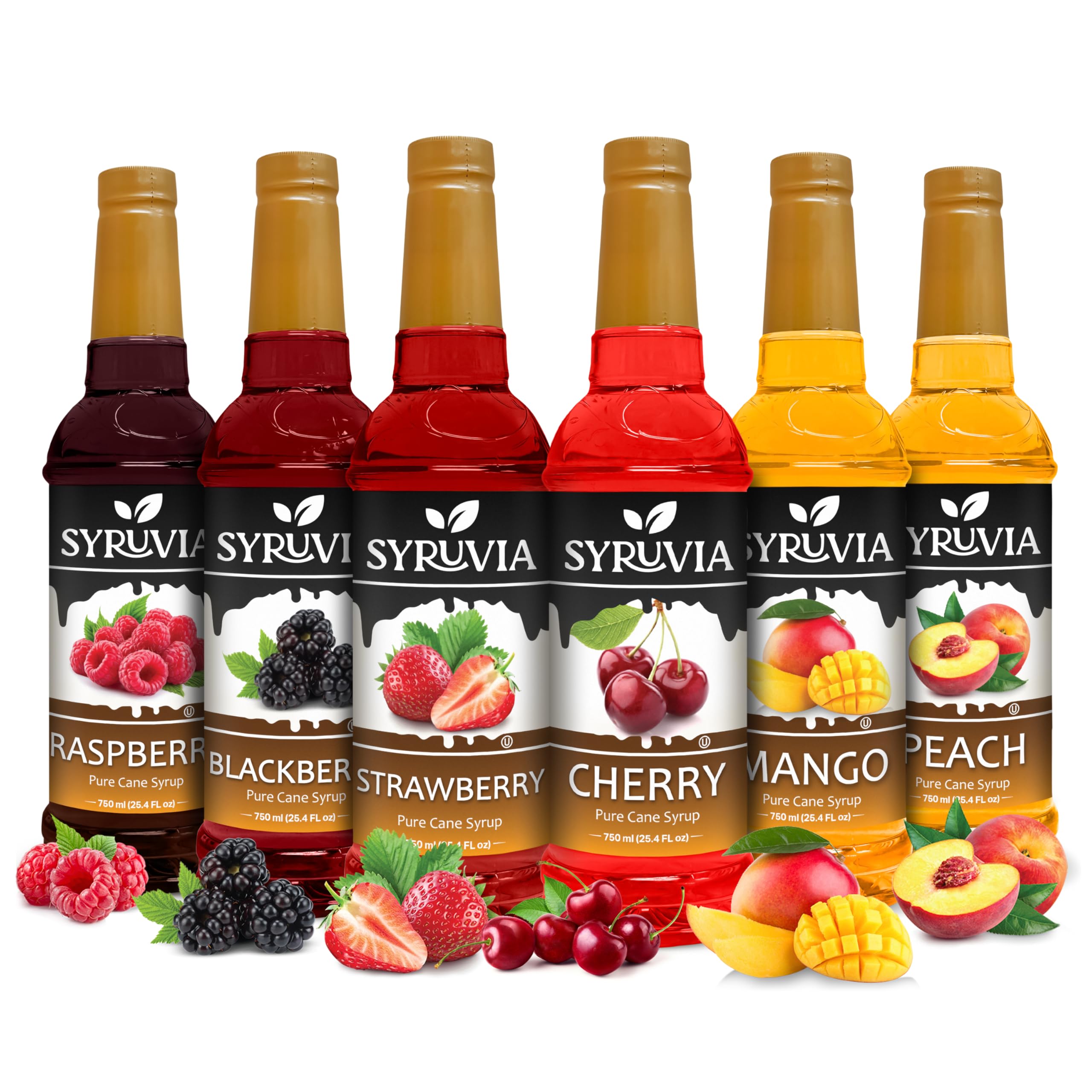 Syruvia Variety Pack Gluten-Free, Kosher, 25.4 fl oz Bottles