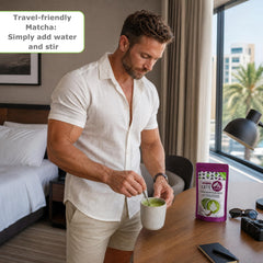 Strawberry Matcha Latte Powder Mix with Premium Japanese Matcha