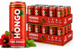 Hongo Functional Mushroom Tea, 24 Can Case, 12 fl oz Cans - Choose Flavor