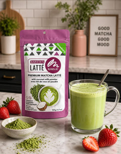Strawberry Matcha Latte Powder Mix with Premium Japanese Matcha