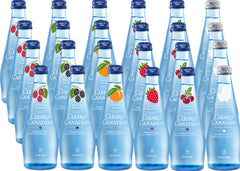 Sparkling Flavored Water, 11oz Glass Bottles, Variety Pack, Available in 12 or 24 Pack