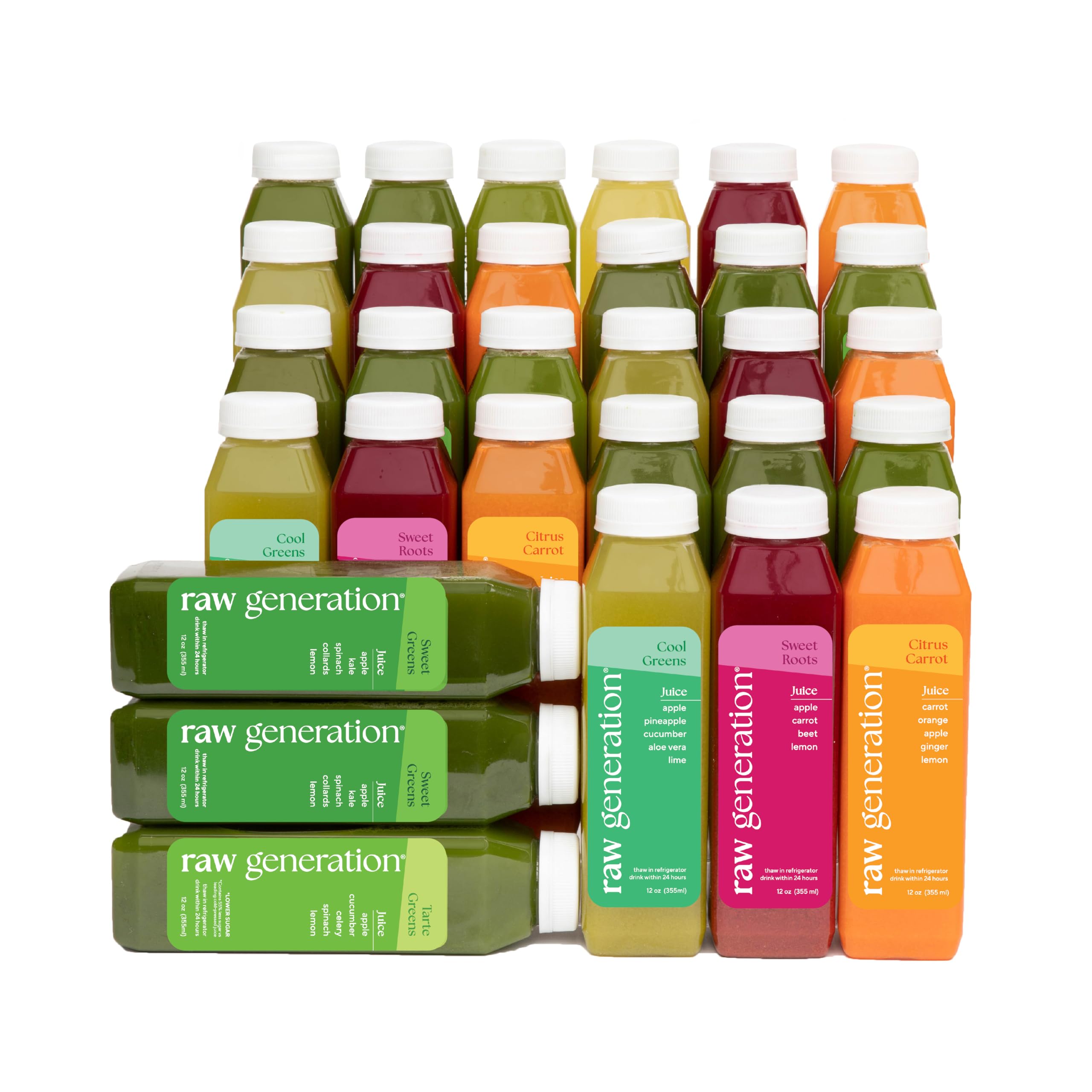 Cold Pressed Juice Variety Pack, 100% Plant-Based Juice